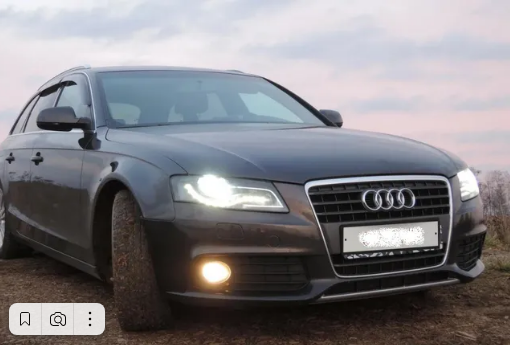 Дефлекторы окон (ветровики) Audi A4 Avant (B8/8K) 2008-2011"EuroStandard" (Ауди А4) Кобра Тюнинг