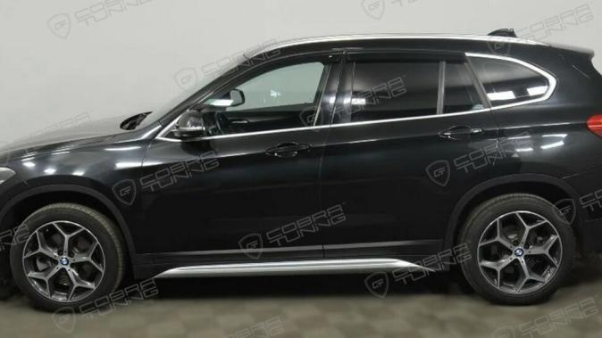 Дефлекторы окон (ветровики) BMW X1 (F48) 2015 (БМВ Ф48) Кобра Тюнинг