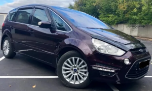 Дефлектор капота (мухобойка) FORD S-MAX с 2010 г.в. (Форд С-Макс) Вип Тюнинг