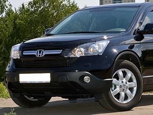 Дефлектор капота (мухобойка) Honda CR-V 2007-2009 (Хонда СР-В) SIM