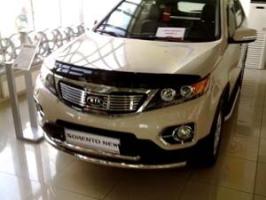 Дефлектор капота (мухобойка) Kia Sorento 2009-2015 (Киа Соренто) SIM