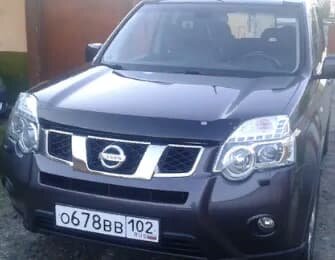 Дефлектор капота (мухобойка) Nissan X-Trail T31 2007-2014 (Ниссан ИксТрейл) SIM